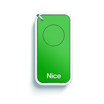 Пульт дистанционного управления 1-но канальный, динамический код NICE INTI1G зеленый - Пульты для ворот и шлагбаумов