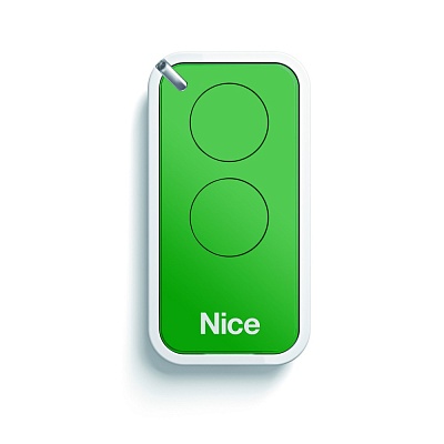 Пульт дистанционного управления 2-х канальный, динамический код NICE INTI2G зеленый - Пульты для ворот и шлагбаумов