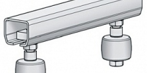 Направляющее устройство с 2-мя роликами для откатных самонесущих ворот весом до 700 кг