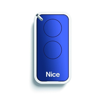Пульт дистанционного управления 2-х канальный, динамический код NICE INTI2B синий
