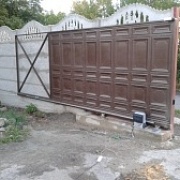 Откатные ворота из профлиста 3700×2250 мм, RAL 7016, под ключ - Откатные ворота - otkatnye-vorota-proflist-3700x2250-pod-klyuch